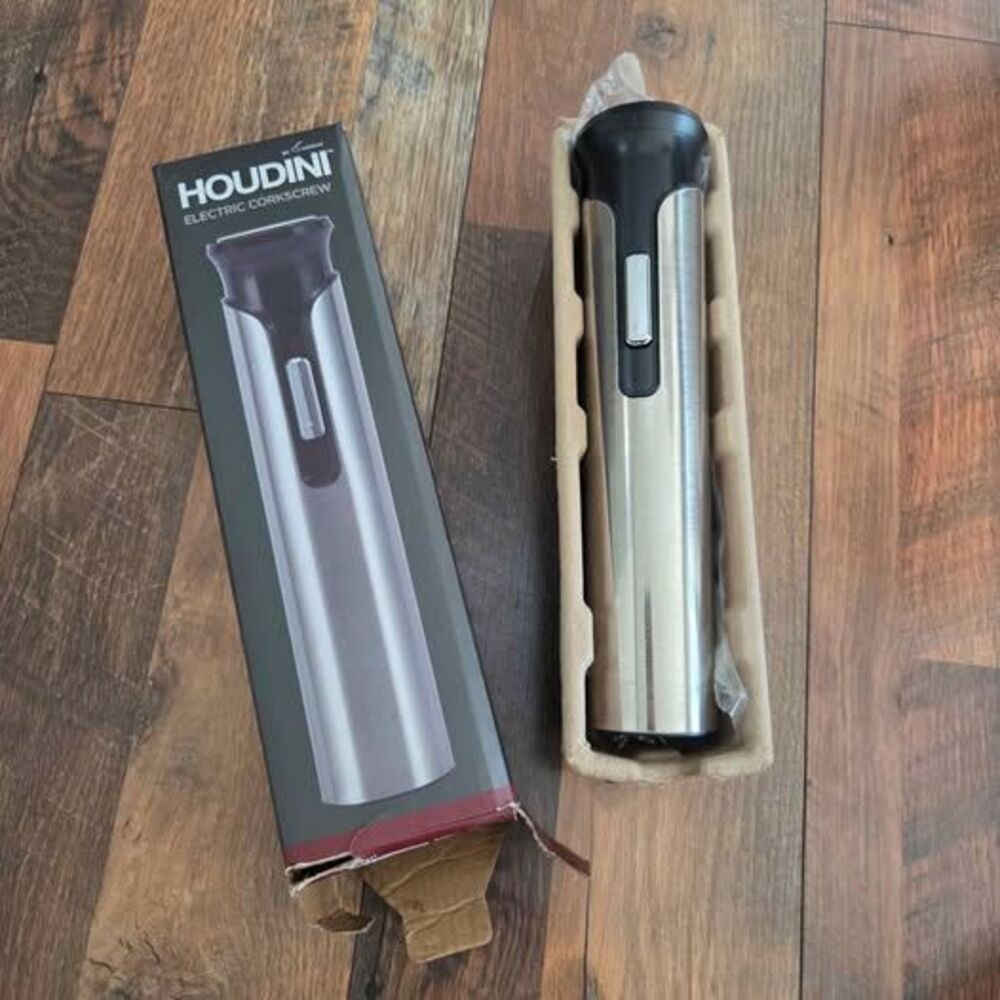 Houdini Stainless Steel Electric Corkscrew Wine Opener